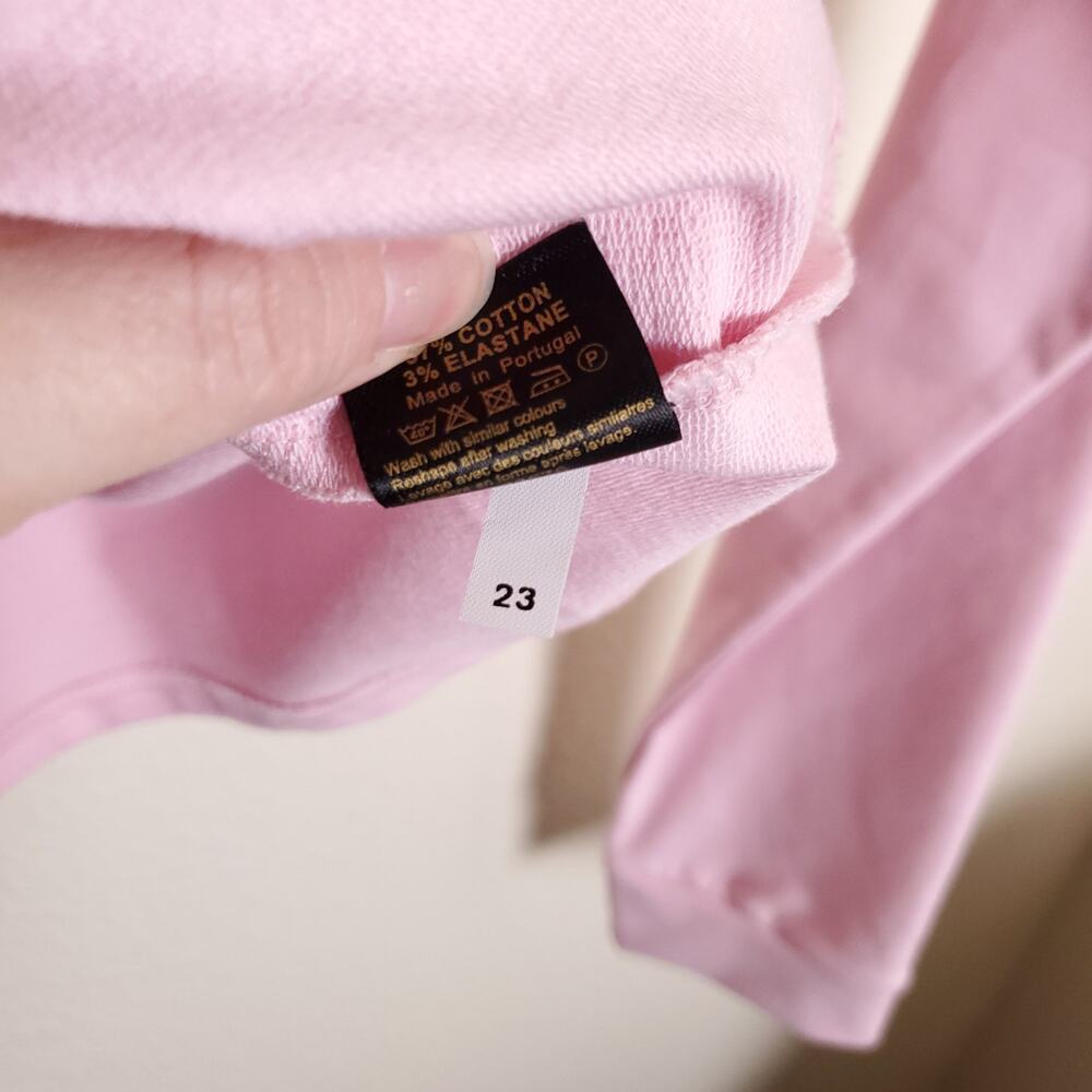NWT BARBOUR Mock Neck Long Sleeve Top Turtleneck Terry Bubblegum Pink Sz 10 - Picture 11 of 13
